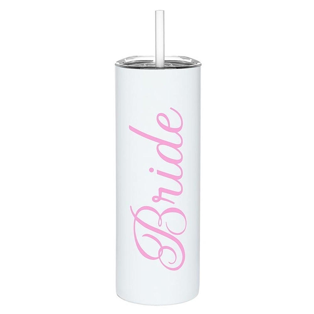 Slant Collections Stainless Steel Bride 20oz Skinny Tumbler